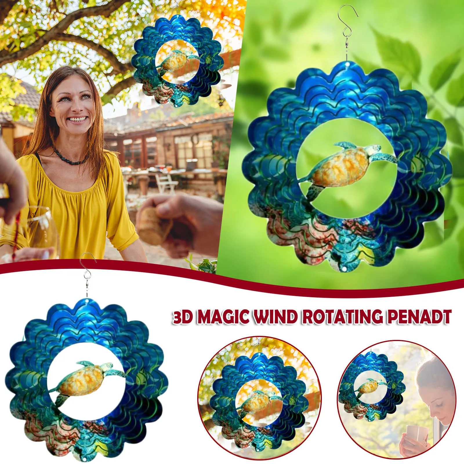 Stainless Steel Wind Spinner- 3D Indoor Outdoor Garden Decoration Crafts Ornamen Wall Hanging Nordic Room Car Home Decor
Stainless Steel Wind Spinner- 3D Indoor Outdoor Garden Decoration Crafts Ornamen Wall Hanging Nordic Room Car Home Decor