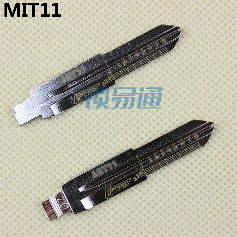 10 шт./лот MIT11 линейный ключ с гравировкой для Mitsubishi 2 в 1 LiShi № 07 резные зубья Чистые