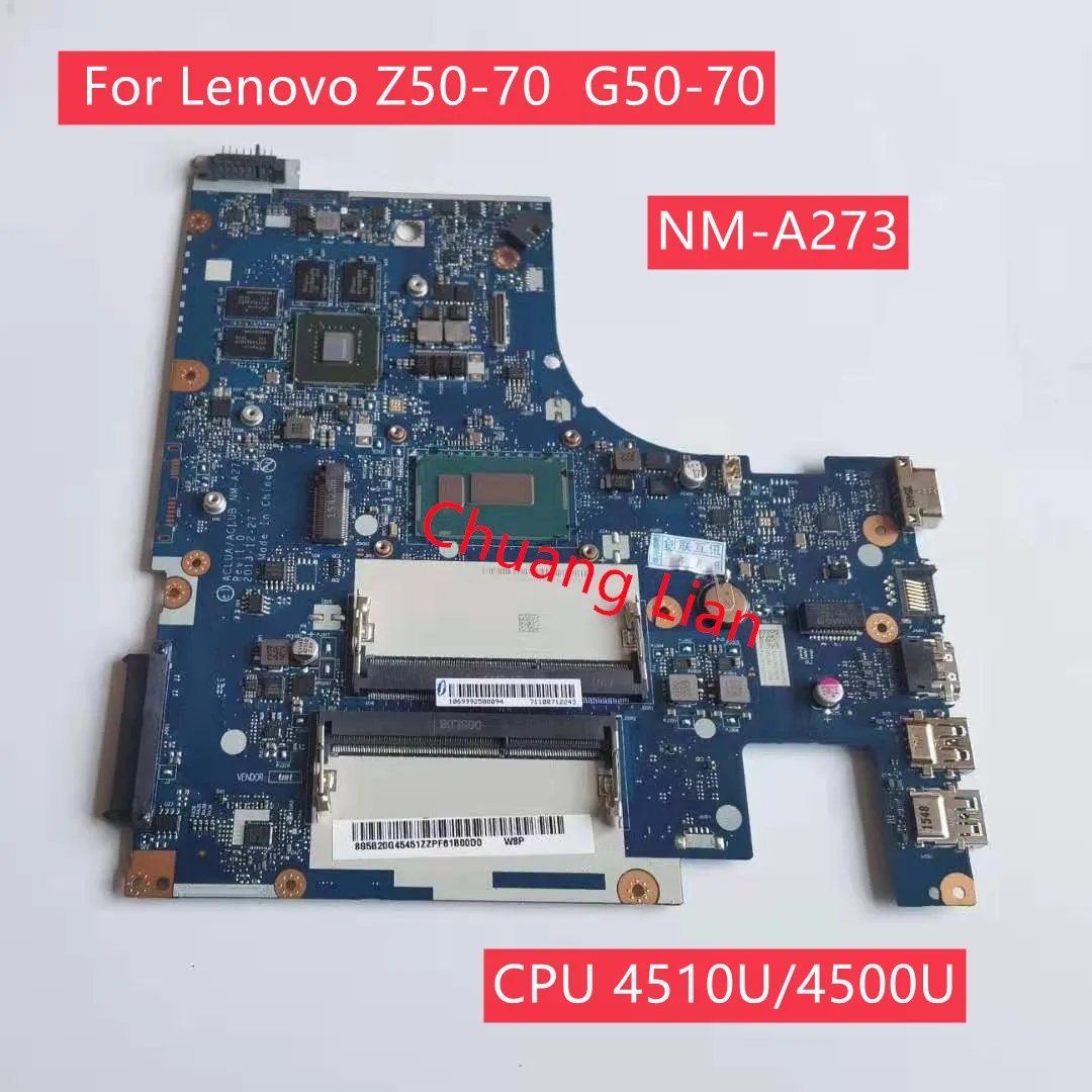 NM A273 для Lenovo Z50 70 G50 Материнская плата ноутбука с процессором I7 4510/4500U GPU GT820 GT840 DDR3 100%
