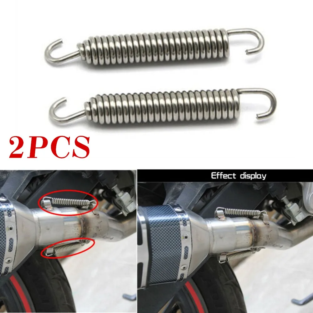 2Pcs 75mm Springs Hooks Stainless Steel Scooter Motorcycle Exhaust Pipe Muffler Rotatable Metal Springs Kit Set
2Pcs 75mm Springs Hooks Stainless Steel Scooter Motorcycle Exhaust Pipe Muffler Rotatable Metal Springs Kit Set