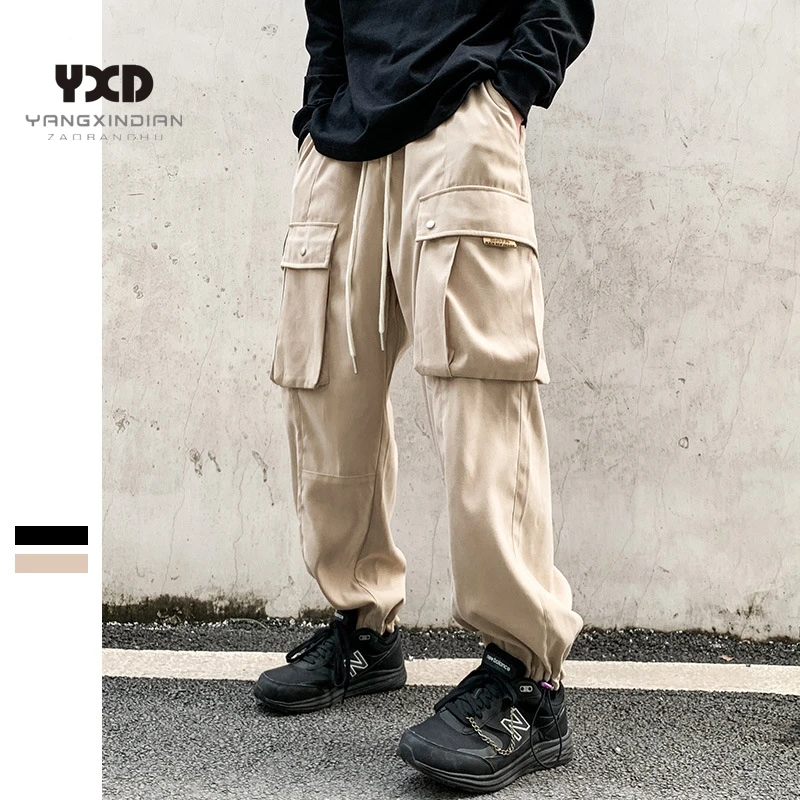 Men Trendy Cargo Pants Men Fashion Brand Multi-pocket Khaki Loose Pants For Man Japanese Style Solid color Casual Beige Trousers
Men Trendy Cargo Pants Men Fashion Brand Multi-pocket Khaki Loose Pants For Man Japanese Style Solid color Casual Beige Trousers