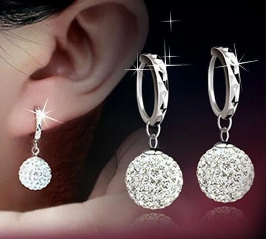 Promotion Double Ball Design Full Rhinestone Ladies' Stud Earrings for Women Silver-plated Earrings Jewelry Birthday Gift
Promotion Double Ball Design Full Rhinestone Ladies' Stud Earrings for Women Silver-plated Earrings Jewelry Birthday Gift