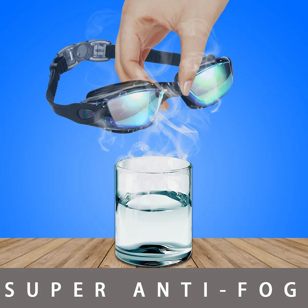 Adult Swim Goggles No Leaking Electroplating Anti Fog UV Protection Clear Vision Swimming Goggles with Earplugs Nose Clip Set x
Adult Swim Goggles No Leaking Electroplating Anti Fog UV Protection Clear Vision Swimming Goggles with Earplugs Nose Clip Set x