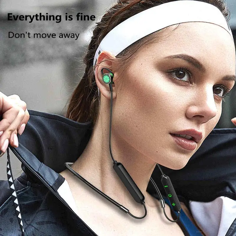 New Bluetooth Earphone LED Colorful Luminous Wireless Magnetic Hanging Neck Sports Low-latency Gaming Headset
New Bluetooth Earphone LED Colorful Luminous Wireless Magnetic Hanging Neck Sports Low-latency Gaming Headset