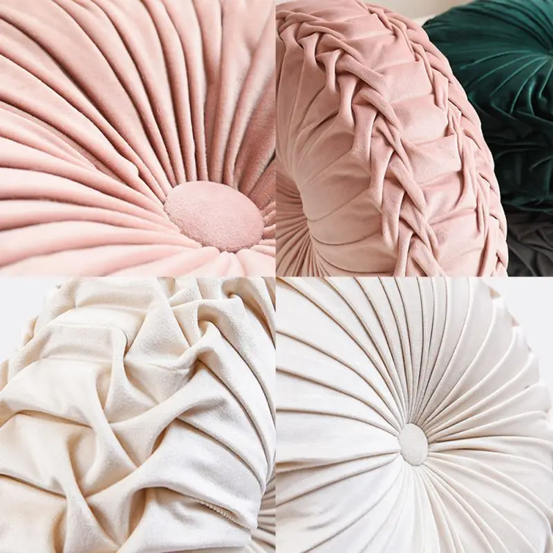 s 8 STYLES ROUND 38X38X5cm Velvet Pleated Round Floor Cushion Pillow Pouf Throw Home Sofa DECORATION
s 8 STYLES ROUND 38X38X5cm Velvet Pleated Round Floor Cushion Pillow Pouf Throw Home Sofa DECORATION