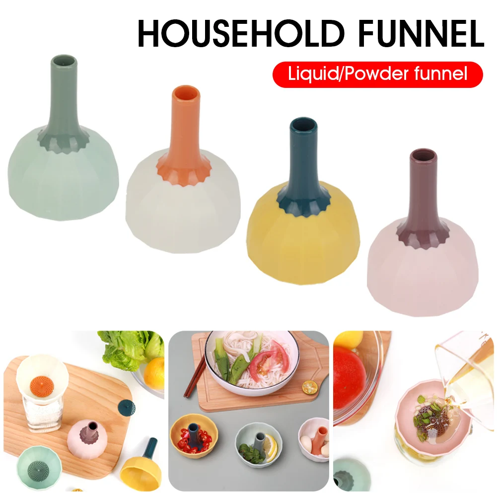 Household kitchen liquid funnel with large diameter, fast diversion, time-saving and labor-saving oil and water filling funnel
Household kitchen liquid funnel with large diameter, fast diversion, time-saving and labor-saving oil and water filling funnel