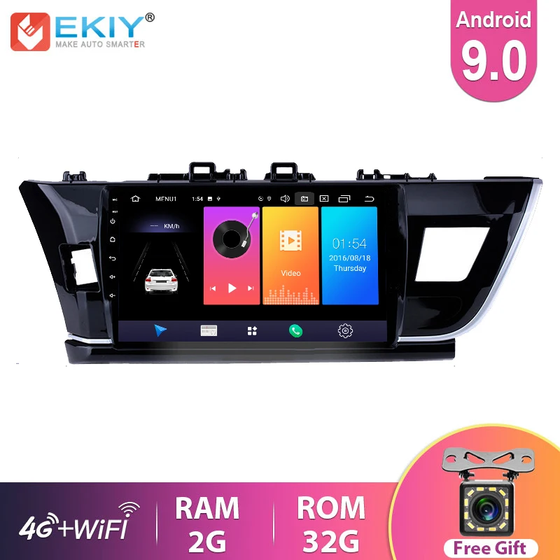 EKIY IPS Android 9,0 для Toyota Corolla 2014 2015 2016, автомагнитола с навигацией, GPS, мультимедиа, видео плеер, стерео BT головное устройство, DVD
EKIY IPS Android 9,0 для Toyota Corolla 2014 2015 2016, автомагнитола с навигацией, GPS, мультимедиа, видео плеер, стерео BT головное устройство, DVD