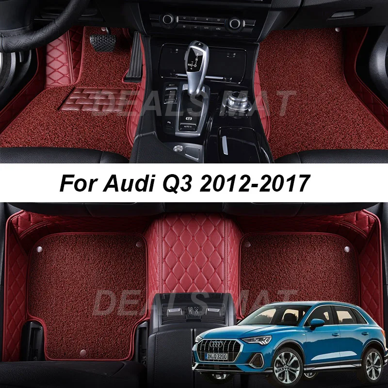 Double layer Leather 3D interior Parts Customized Car Floor Mats For Audi Q3 2012 2013 2014 2015 Carpets Rugs Pads Accessories
Double layer Leather 3D interior Parts Customized Car Floor Mats For Audi Q3 2012 2013 2014 2015 Carpets Rugs Pads Accessories
