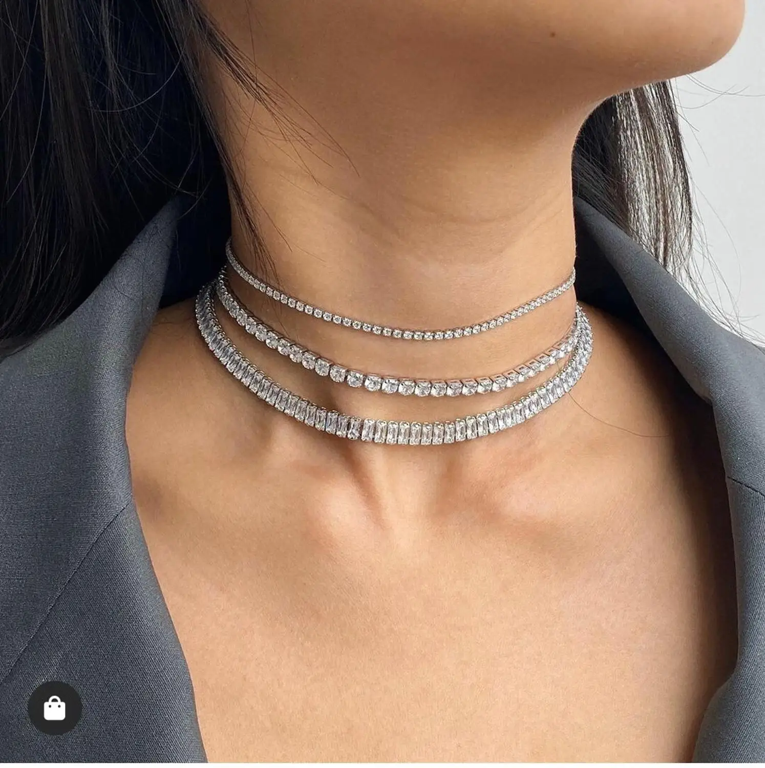 Collar Multi Layer Choker Necklace Crystal Cubic Zirconia Cross Chokers Necklaces For Women chocker Set Jewelry 2020 SS04
Collar Multi Layer Choker Necklace Crystal Cubic Zirconia Cross Chokers Necklaces For Women chocker Set Jewelry 2020 SS04