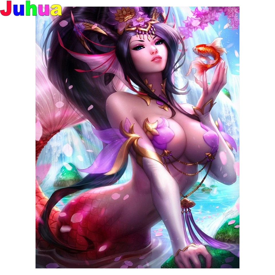 Fantasy Mermaid 5D Full drill Diy diamond painting Handicrafts art mosaic anime beauty sexy woman Diamond Embroidery stitch 
Fantasy Mermaid 5D Full drill Diy diamond painting Handicrafts art mosaic anime beauty sexy woman Diamond Embroidery stitch