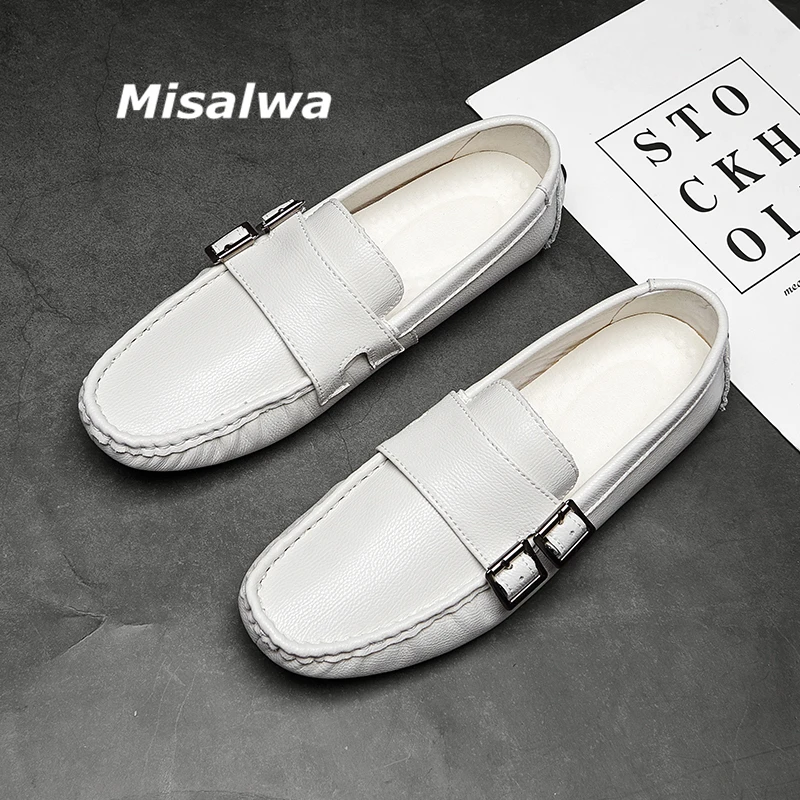 Мужские повседневные Мокасины Misalwa, мягкие удобные лоферы белого цвета на плоской подошве для отдыха и вождения, Летние мокасины, Прямая поставка
Мужские повседневные Мокасины Misalwa, мягкие удобные лоферы белого цвета на плоской подошве для отдыха и вождения, Летние мокасины, Прямая поставка