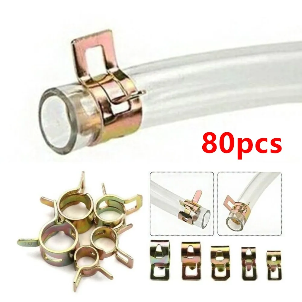 80pcs Strong Hose Clamp Spring Clips Gear Hose Fuel Line Clamp For Boats ATVs Motorcycles With Storage Box 6/7/8/9/10mm
80pcs Strong Hose Clamp Spring Clips Gear Hose Fuel Line Clamp For Boats ATVs Motorcycles With Storage Box 6/7/8/9/10mm