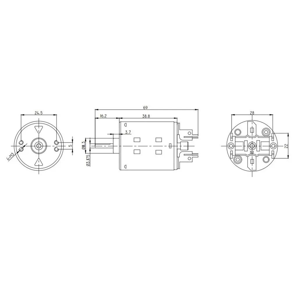Surpass Hobby 540 45T Brushed Motor 3.175mm Shaft for 1/10 RC Off-road Racing Car Vehicle Part Accessories
Surpass Hobby 540 45T Brushed Motor 3.175mm Shaft for 1/10 RC Off-road Racing Car Vehicle Part Accessories
