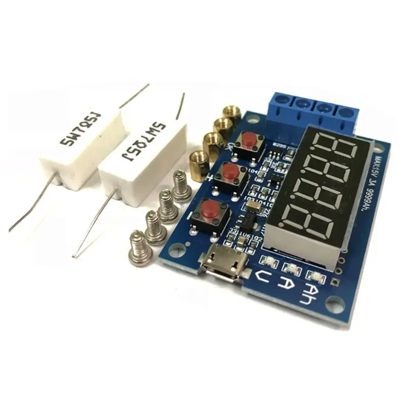 HW-586 Battery Capacity Tester 1.2V 12V 18650 Lead-Acid Li-ion Lithium Resistance Discharge Meter Testing Module W3JB
HW-586 Battery Capacity Tester 1.2V 12V 18650 Lead-Acid Li-ion Lithium Resistance Discharge Meter Testing Module W3JB