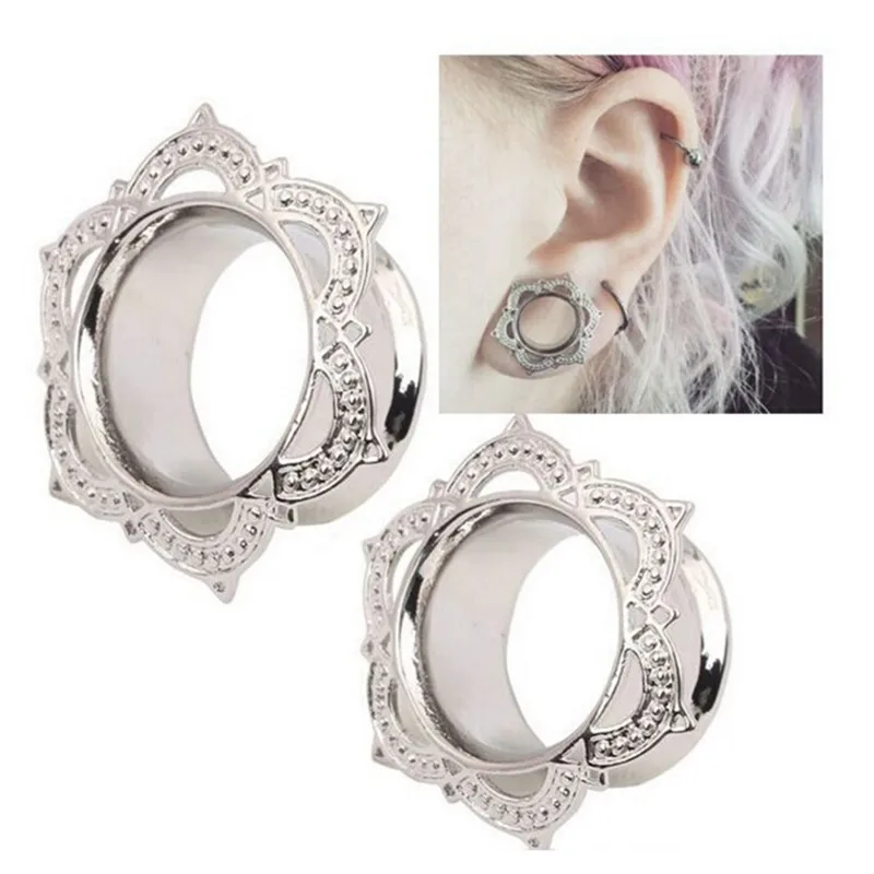 1 Pair Alloy Flower Ear Plugs Tunnels Flesh Expansion Piercing Ear Plugs Earring Gauge Ear Expanders Piercing Rings Body Jewelry
1 Pair Alloy Flower Ear Plugs Tunnels Flesh Expansion Piercing Ear Plugs Earring Gauge Ear Expanders Piercing Rings Body Jewelry