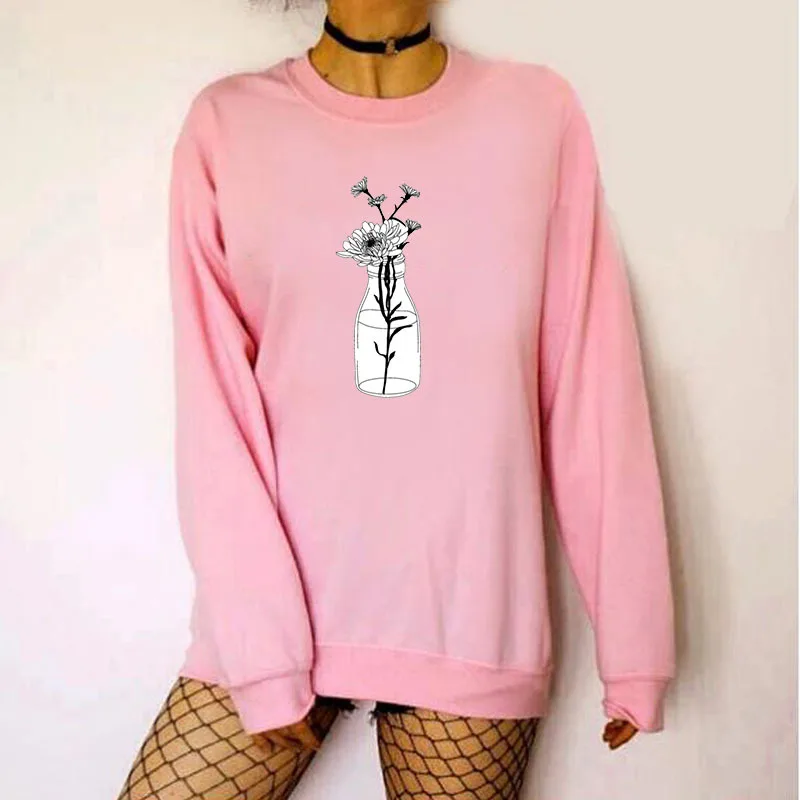 Women Hoodie Vase Printed Hoodies Women Fleece Long Sleeve O Neck Loose Sweatshirt Girls Pullovers Winter 
Women Hoodie Vase Printed Hoodies Women Fleece Long Sleeve O Neck Loose Sweatshirt Girls Pullovers Winter