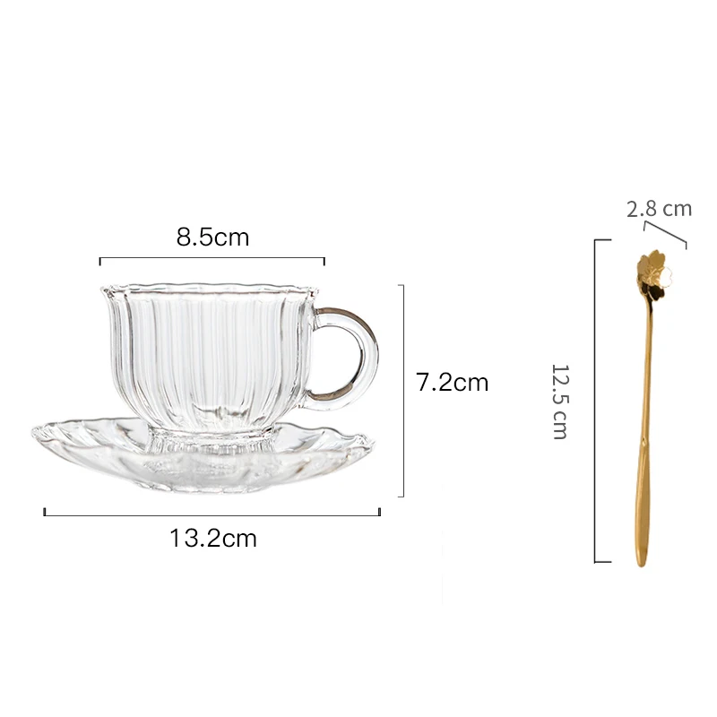 Elegant Glass Tea Cup Set Transparent European Reusable Vintage Iced Coffee Cup Espresso Tazas De Cafe Bekers Drinkware E5BD
Elegant Glass Tea Cup Set Transparent European Reusable Vintage Iced Coffee Cup Espresso Tazas De Cafe Bekers Drinkware E5BD