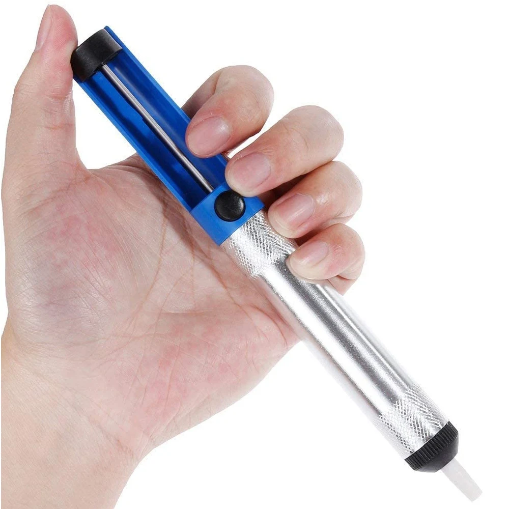 Aluminum Metal Desoldering Pump Suction Tin Gun Soldering Sucker Pen Removal Vacuum Soldering Iron Desolder Hand Welding Tools
Aluminum Metal Desoldering Pump Suction Tin Gun Soldering Sucker Pen Removal Vacuum Soldering Iron Desolder Hand Welding Tools