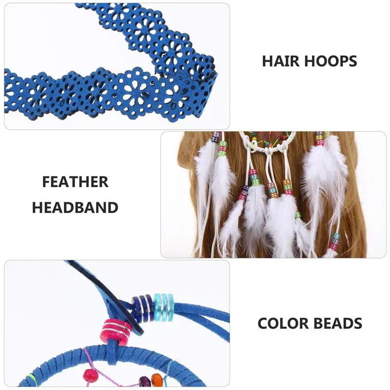 2Pcs Feather Headband Headdress Hair Accessories for Carnival Festival Holiday
2Pcs Feather Headband Headdress Hair Accessories for Carnival Festival Holiday