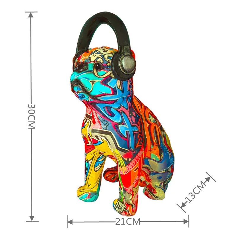Colorful Art Water Transfer Bulldog Creative Resin Crafts Trend Home Room Dining Graffiti Style Decorative Gifts Home Decore
Colorful Art Water Transfer Bulldog Creative Resin Crafts Trend Home Room Dining Graffiti Style Decorative Gifts Home Decore