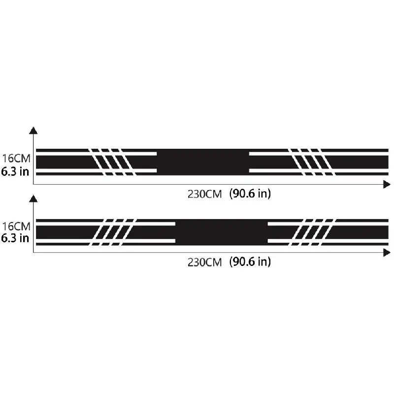 2PCS Car Side Stripes Side Stripe Skirts Graphics Vinyl Sticker Decals Racing Sport Car Stickers Auto Body DIY Car Accessories
2PCS Car Side Stripes Side Stripe Skirts Graphics Vinyl Sticker Decals Racing Sport Car Stickers Auto Body DIY Car Accessories