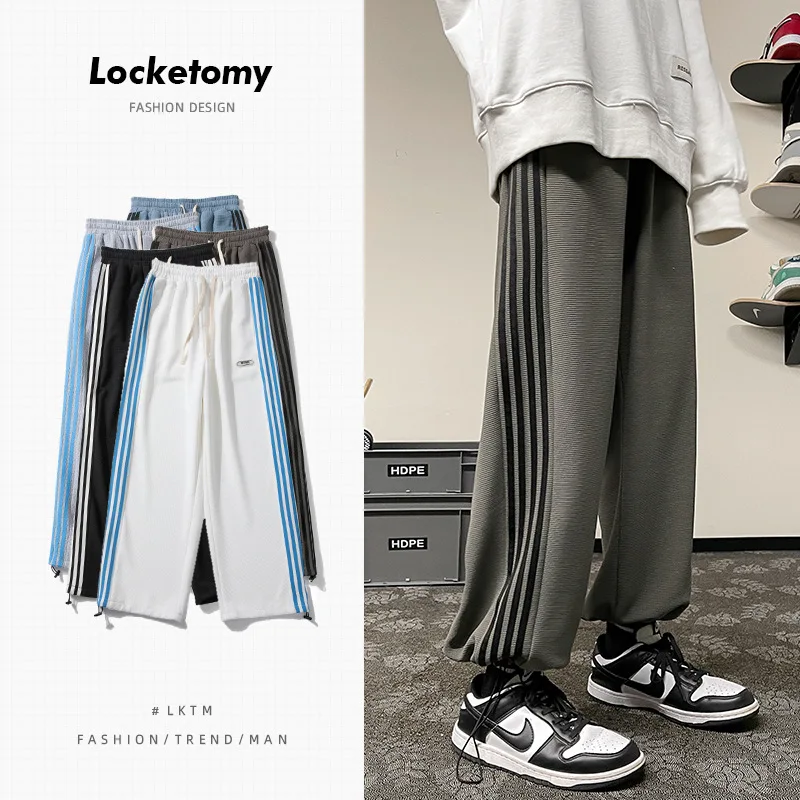 Мужские повседневные брюки, гонконгские модные брендовые спортивные Вязаные повседневные брюки, свободные прямые штаны, уличная одежда, шт...
Мужские повседневные брюки, гонконгские модные брендовые спортивные Вязаные повседневные брюки, свободные прямые штаны, уличная одежда, шт...