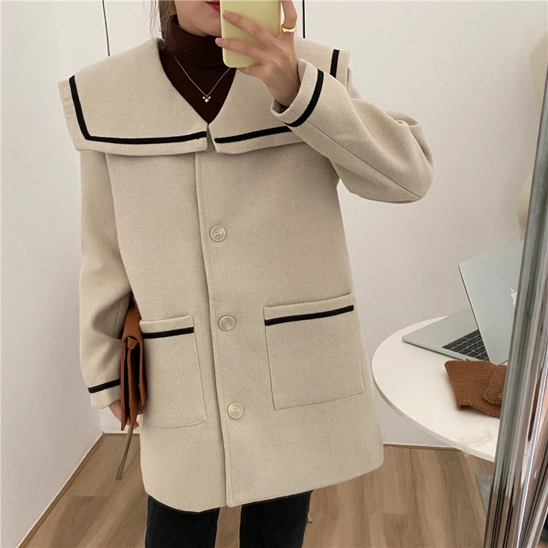 Alien Kitty 2021 New Lambswool Big Collar Sweet Warm Outerwear Women Casual Office Lady Street Loose Coat Plush Jackets Tops
Alien Kitty 2021 New Lambswool Big Collar Sweet Warm Outerwear Women Casual Office Lady Street Loose Coat Plush Jackets Tops