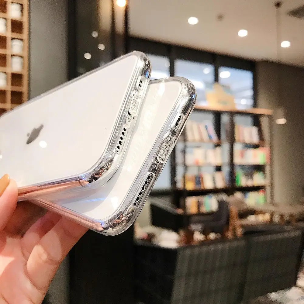Simple shock-proof bumper acrylic transparent mobile phone case, suitable for iPhone XS XR XS Max 8 7 6S Plus back full protecti 
Simple shock-proof bumper acrylic transparent mobile phone case, suitable for iPhone XS XR XS Max 8 7 6S Plus back full protecti