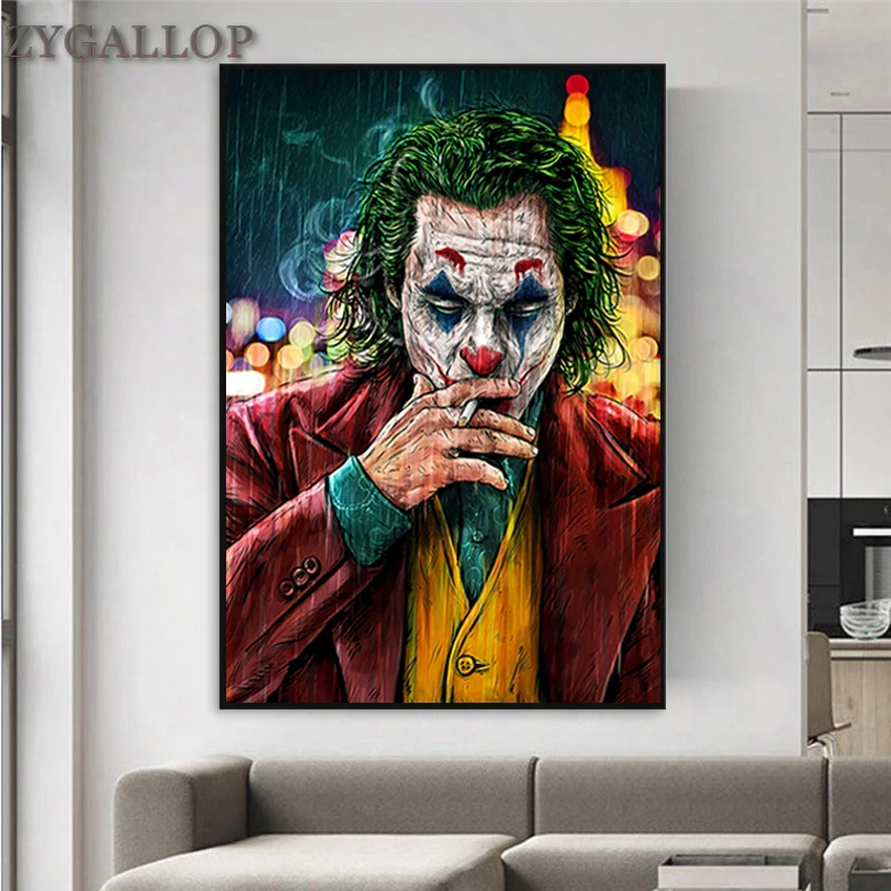 The Joker Man Oil Canvas Painting Comic-Joker Prints Wall Poster Home Decor Painting Wall Pictures for Living Room Decoration
The Joker Man Oil Canvas Painting Comic-Joker Prints Wall Poster Home Decor Painting Wall Pictures for Living Room Decoration