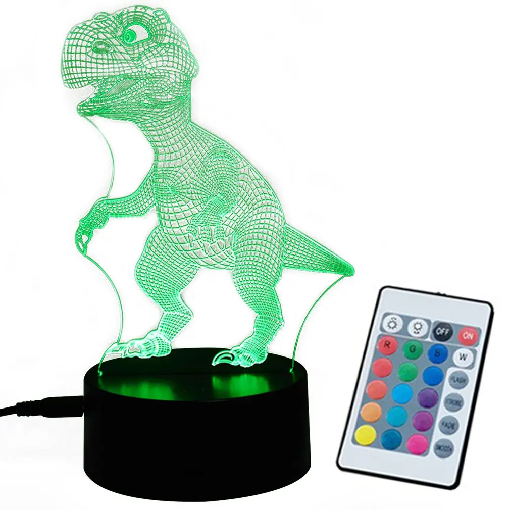 3D LED Night Light Lamp Dinosaur Series 16 Colorful Night light Remote Control Table Lamps Kid DIY Toys Gift For Home Decoration
3D LED Night Light Lamp Dinosaur Series 16 Colorful Night light Remote Control Table Lamps Kid DIY Toys Gift For Home Decoration