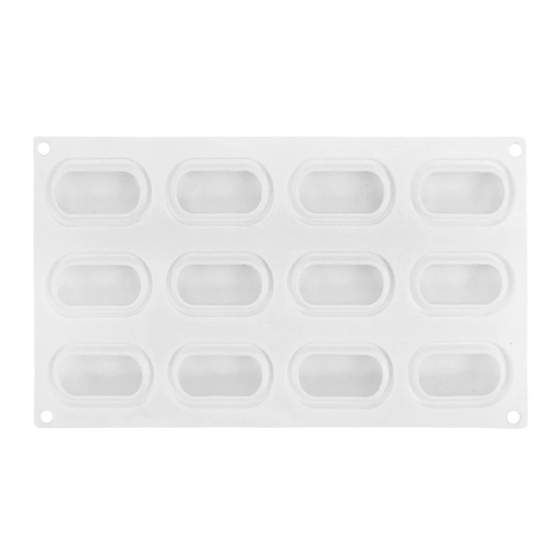 Silicone 12-piece Oval Cake Mold DIY Chocolate Mousse Dessert Bakeware 3D Candy Mould Non-stick Baking Decoration Tools
Silicone 12-piece Oval Cake Mold DIY Chocolate Mousse Dessert Bakeware 3D Candy Mould Non-stick Baking Decoration Tools