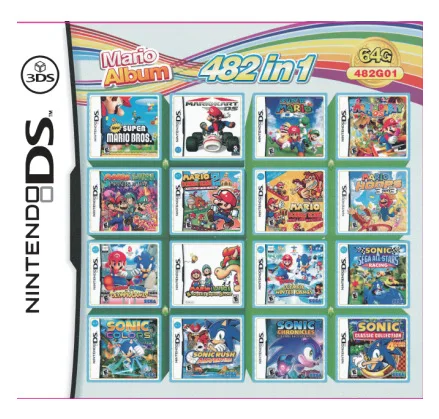 482 Games in 1 NDS Game Pack Card Mario Album Video Game Cartridge Console Card Compilation for DS 2DS 3DS New3DS XL
482 Games in 1 NDS Game Pack Card Mario Album Video Game Cartridge Console Card Compilation for DS 2DS 3DS New3DS XL