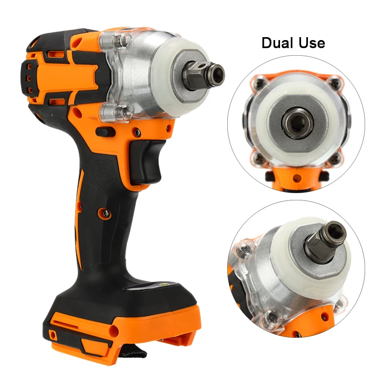 Brushless Electric Hammer Cordless Drill 1280W 18V 240-520NM Torque Adjustable Impact Wrench Power Tool No Charger&Battery
Brushless Electric Hammer Cordless Drill 1280W 18V 240-520NM Torque Adjustable Impact Wrench Power Tool No Charger&Battery