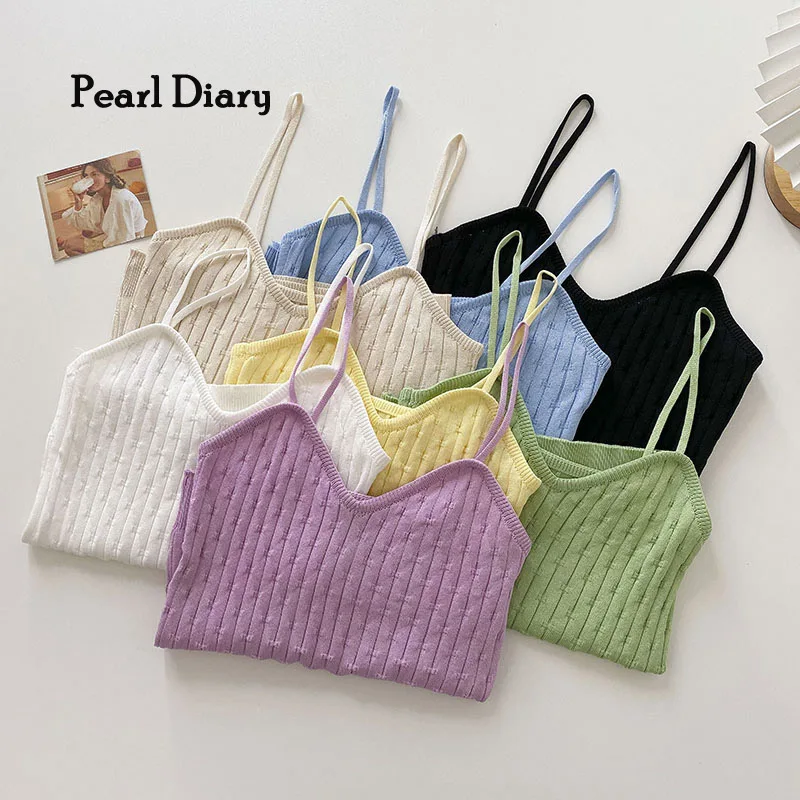 Pearl Diary Women Knitting Camisole Solid Color V Neck Sleeveless Crop Camis Tops Backless Slim Fit Sexy Casual Club Tops
Pearl Diary Women Knitting Camisole Solid Color V Neck Sleeveless Crop Camis Tops Backless Slim Fit Sexy Casual Club Tops