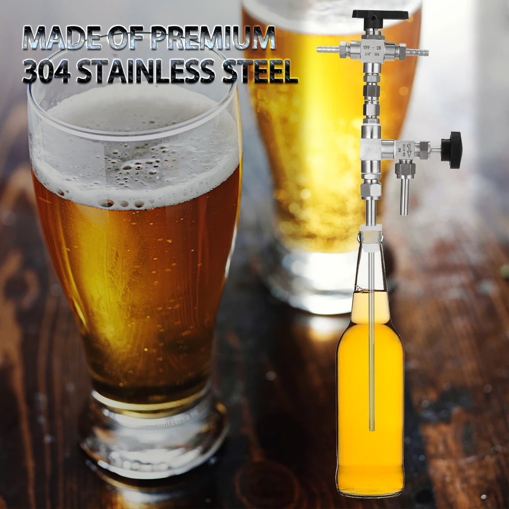 Beer Bottle Filler Household Homebrew 304 Stainless Steel Counter Pressure Beer Bottle Filler Beer Brewing Kit
Beer Bottle Filler Household Homebrew 304 Stainless Steel Counter Pressure Beer Bottle Filler Beer Brewing Kit
