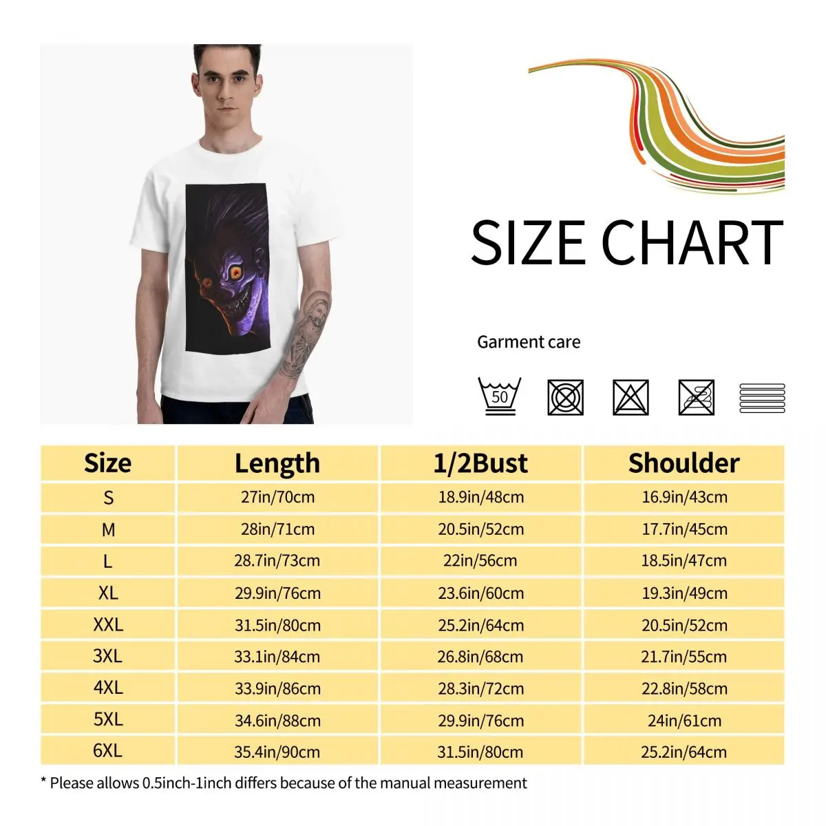 Anime Fans Yagami Light 6 men's T-shirts Micro play Short sleeveRound neck T-shirt
Anime Fans Yagami Light 6 men's T-shirts Micro play Short sleeveRound neck T-shirt