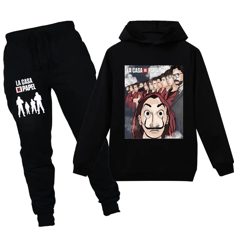 Movie Costume Money Heist The House of Paper Baby Boy Clothes Set Hoodies+pants Kids Sweatshirt Autumn Costumes Vetement Fille
Movie Costume Money Heist The House of Paper Baby Boy Clothes Set Hoodies+pants Kids Sweatshirt Autumn Costumes Vetement Fille