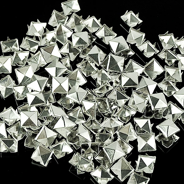 100pcs 10mm Prong Metal Square Pyramid Punk Spike Studs Spots Spikes For DIY Leathercraft Handbags Bracelets Jackets
100pcs 10mm Prong Metal Square Pyramid Punk Spike Studs Spots Spikes For DIY Leathercraft Handbags Bracelets Jackets