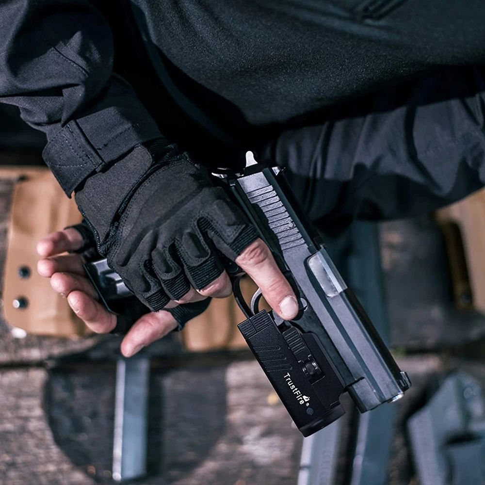 TrustFire GM23 Pistol Flashlight Tactical Weapon Light Hunting White LED Weapon Rail Mounted Flashlight Rechargeable Gun Torch 
TrustFire GM23 Pistol Flashlight Tactical Weapon Light Hunting White LED Weapon Rail Mounted Flashlight Rechargeable Gun Torch