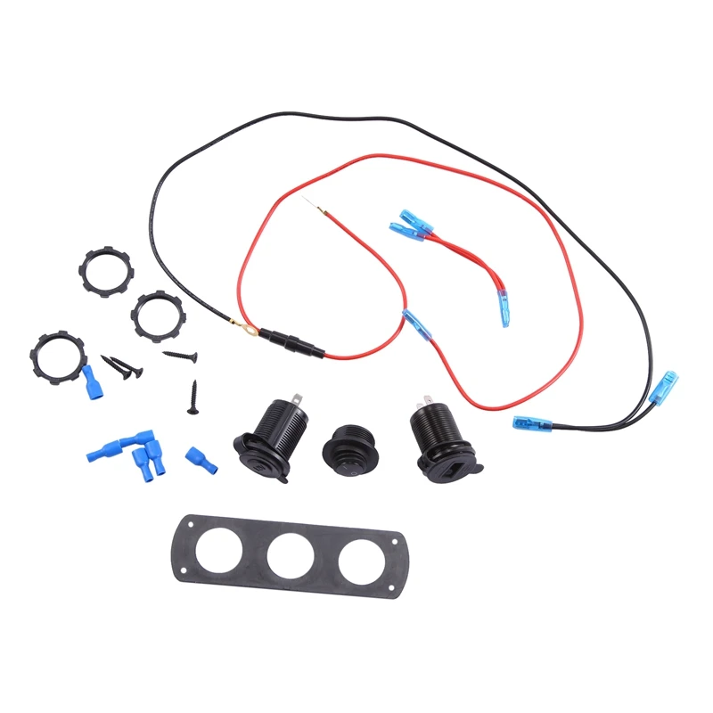 Двойной распределитель прикуривателя Qc3.0, 250 Вт, водонепроницаемое 12 В двойное зарядное Usb-устройство, адаптер питания с алюминиевым двойным... 
Двойной распределитель прикуривателя Qc3.0, 250 Вт, водонепроницаемое 12 В двойное зарядное Usb-устройство, адаптер питания с алюминиевым двойным...