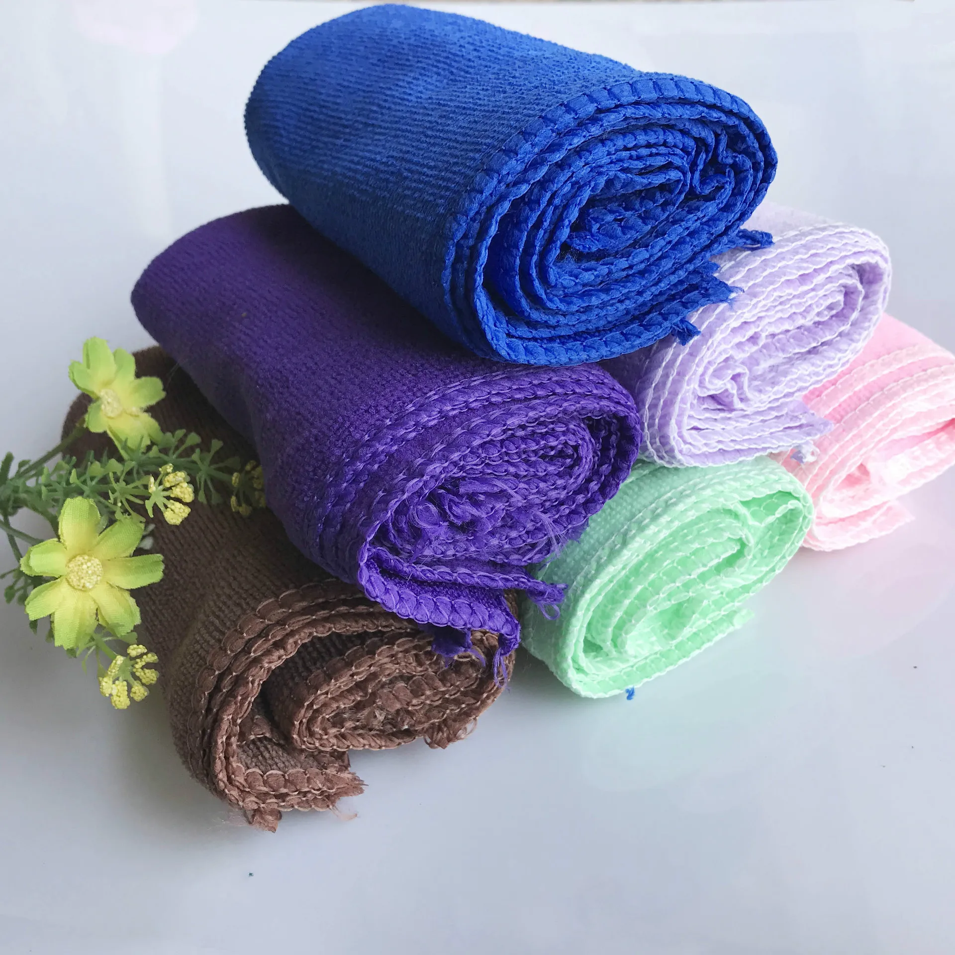 

5/10pcs Green & Blue Microfiber Cleaning Auto Car Detailing Soft Microfiber Cloths Wash Towel Duster Home Cleaning Tools 30x30cm