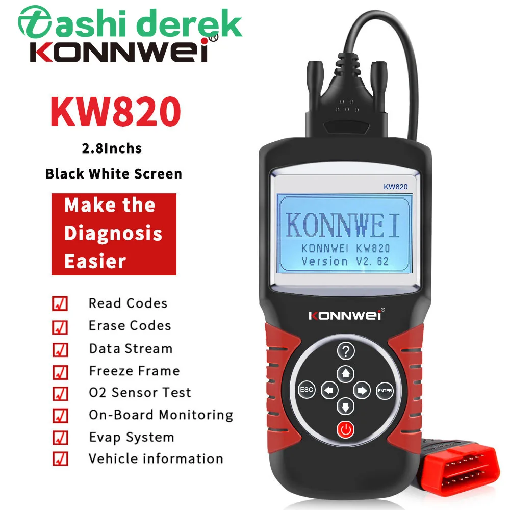Диагностический сканер ошибок автомобиля KW820 AUTOOL OBD2 EOBD elm327прибор для диагностики ошибок двигателя Универсальный цифровой тестер батареи
Диагностический сканер ошибок автомобиля KW820 AUTOOL OBD2 EOBD elm327прибор для диагностики ошибок двигателя Универсальный цифровой тестер батареи