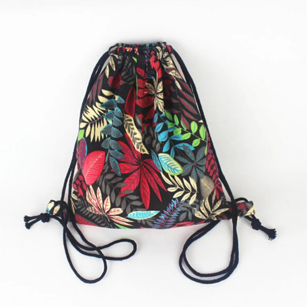 2019 New Ethnic Summer Vintage Drawstring Backpack Bag Bohemian Leaf Pattern Oxford String Bag Drawstring Bag Girls
2019 New Ethnic Summer Vintage Drawstring Backpack Bag Bohemian Leaf Pattern Oxford String Bag Drawstring Bag Girls