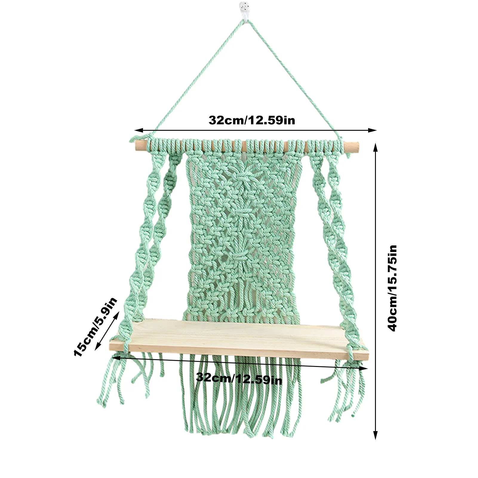 Bohemian Macrame Tapestry Rack Hand-woven Wall Hanging Flower Storage Wooden Storage Shelf Tapestry Rack Wall Home Decor Ornamen
Bohemian Macrame Tapestry Rack Hand-woven Wall Hanging Flower Storage Wooden Storage Shelf Tapestry Rack Wall Home Decor Ornamen
