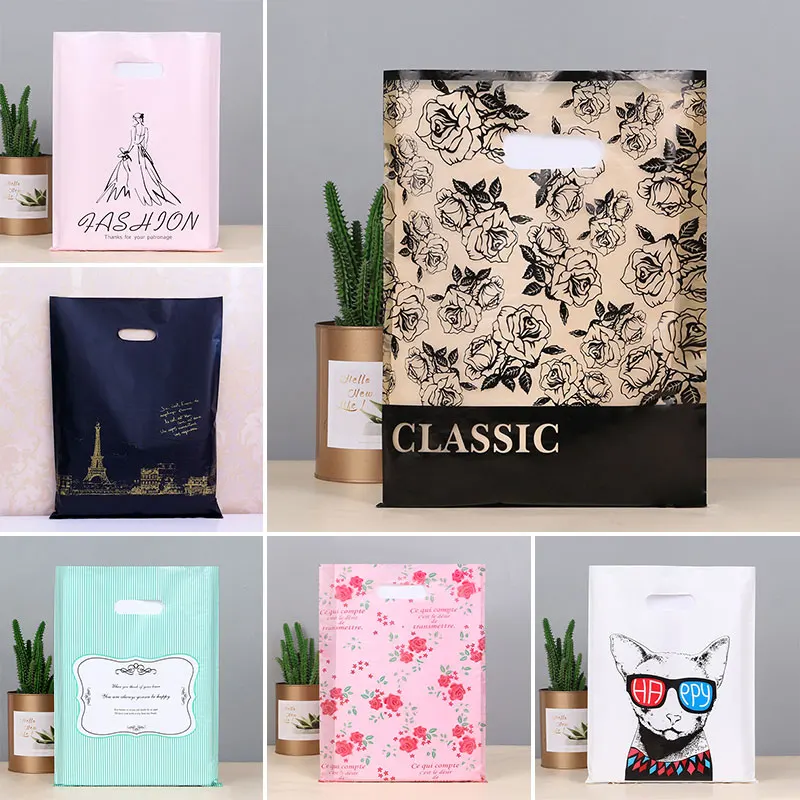 50pcs/Lot 15x20cm Multi- Patterns Small Plastic Bag Jewelry Packing Bag Mini Gift Packing Handle Bag Store Shopping Bags
50pcs/Lot 15x20cm Multi- Patterns Small Plastic Bag Jewelry Packing Bag Mini Gift Packing Handle Bag Store Shopping Bags