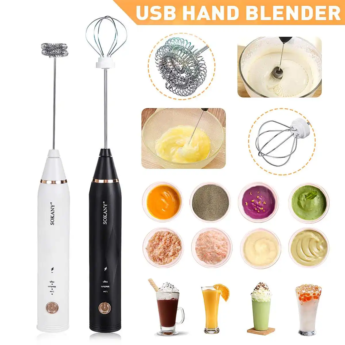 3 Speed Handheld Electric Mixer Blender Milk Frother Whisk Cream For Kitchen Coffee USB Rechargeable Hand Blenders Mixer 2 IN 1
3 Speed Handheld Electric Mixer Blender Milk Frother Whisk Cream For Kitchen Coffee USB Rechargeable Hand Blenders Mixer 2 IN 1
