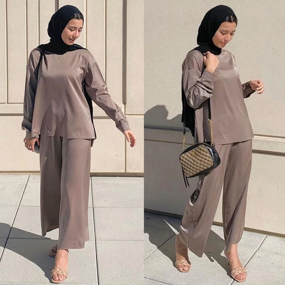 MD Ensemble Femme 2 Pieces Pantalon Elegant Muslim Sets Fashion Islamic Clothing Eid Mubarak Long Sleeve Tops Pants Suit 2022
MD Ensemble Femme 2 Pieces Pantalon Elegant Muslim Sets Fashion Islamic Clothing Eid Mubarak Long Sleeve Tops Pants Suit 2022