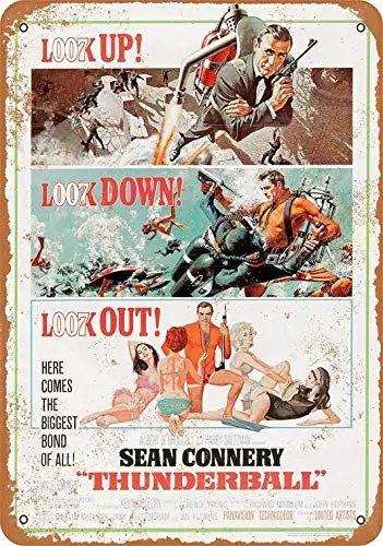 12x16 металлический знак Джеймс Бонд Thunderball-винтажный декор для стен искусство
12x16 металлический знак Джеймс Бонд Thunderball-винтажный декор для стен искусство