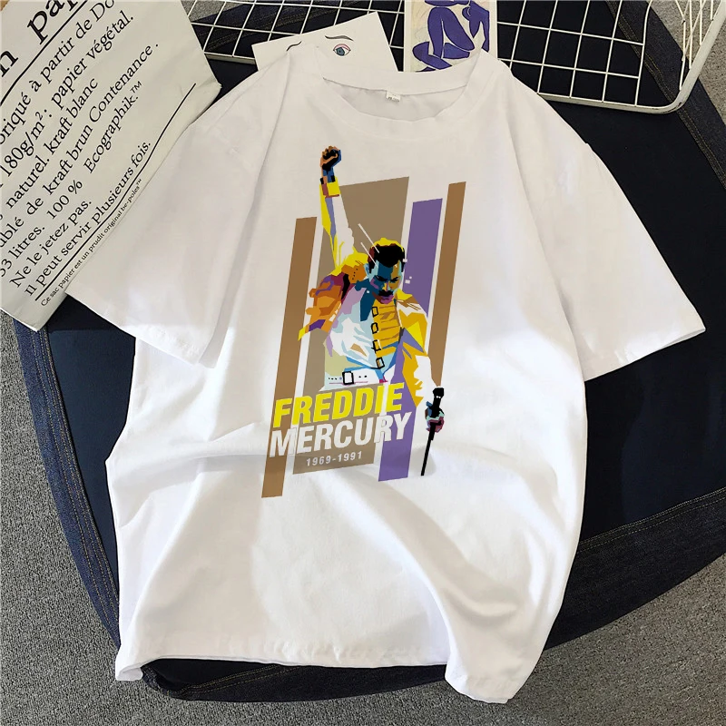 2020 Summer Women T-shirt Rock band singer Printed Tshirts Casual Tops Tee Harajuku 90s Vintage White tshirt Female Clothing
2020 Summer Women T-shirt Rock band singer Printed Tshirts Casual Tops Tee Harajuku 90s Vintage White tshirt Female Clothing