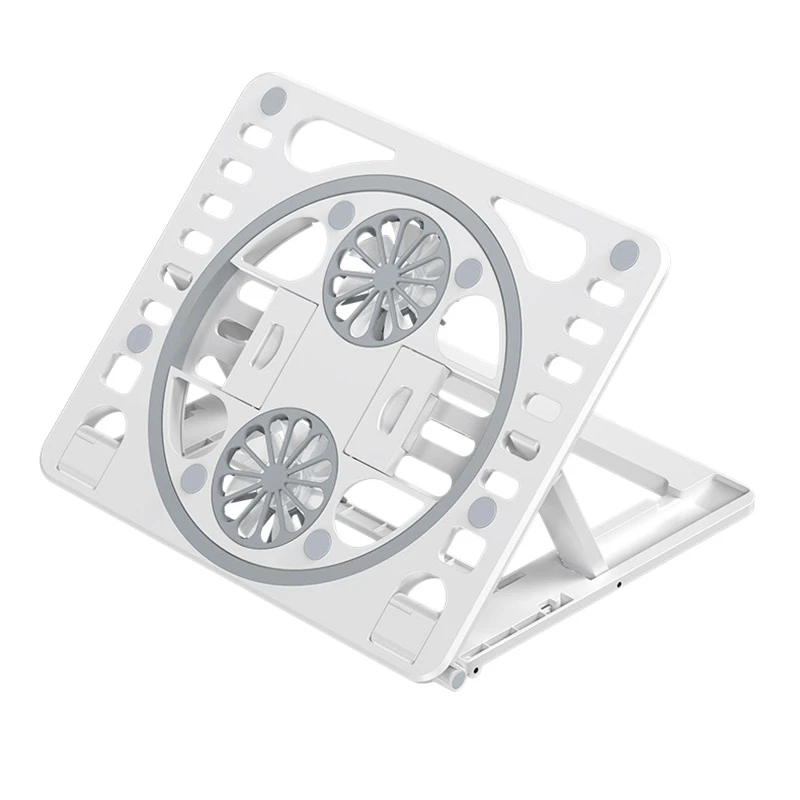 Подставка для ноутбука, переносная подъемная Складная подставка с двумя вентиляторами для iPad
Подставка для ноутбука, переносная подъемная Складная подставка с двумя вентиляторами для iPad